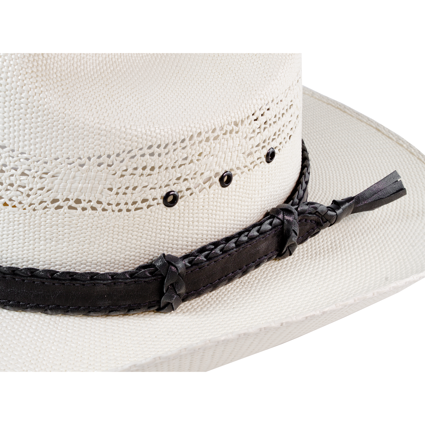 6 strands of Genuine Australian Kangaroo Leather Plaited and Flat Stitch Combination Design Hand Crafted in Brisbane, Australia Available in Tan Fully Adjustable sliders, One Size Fits All! Fully Utilises traditional Australian plaiting technique