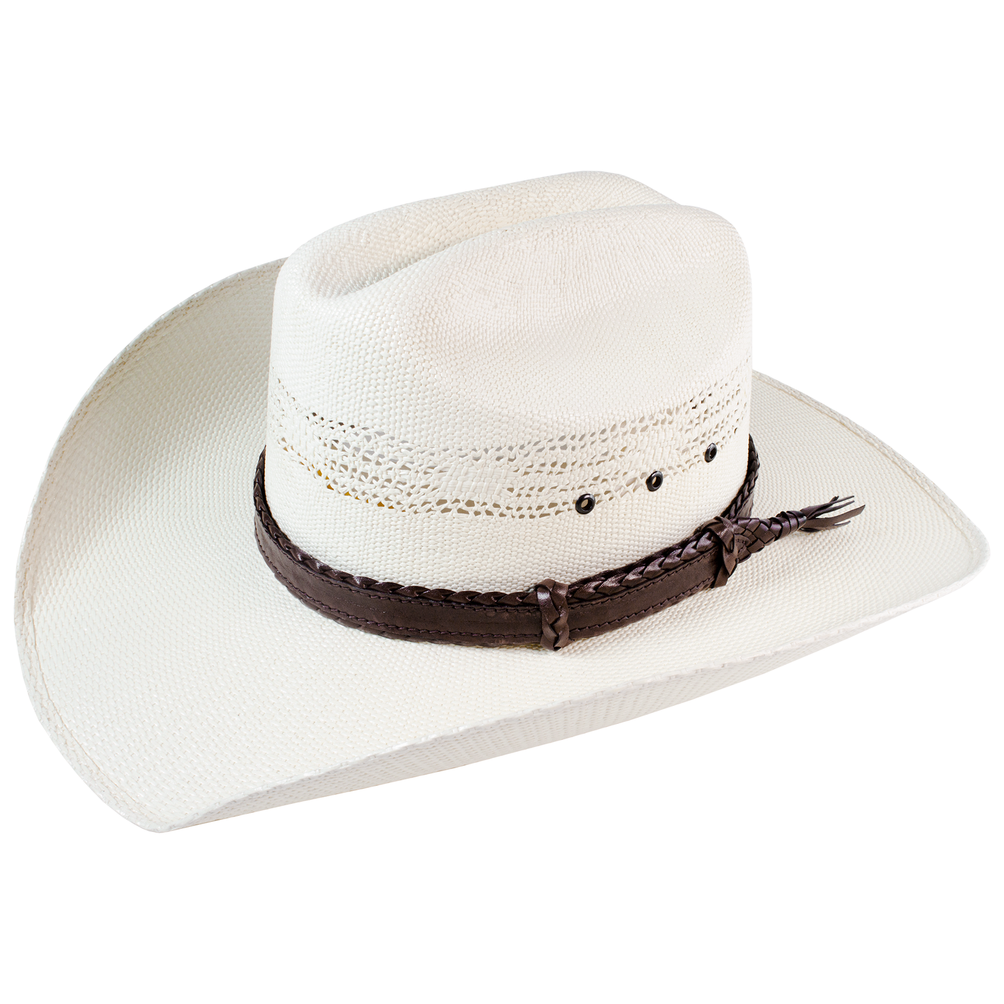 6 strands of Genuine Australian Kangaroo Leather Plaited and Flat Stitch Combination Design Hand Crafted in Brisbane, Australia Available in Tan Fully Adjustable sliders, One Size Fits All! Fully Utilises traditional Australian plaiting technique