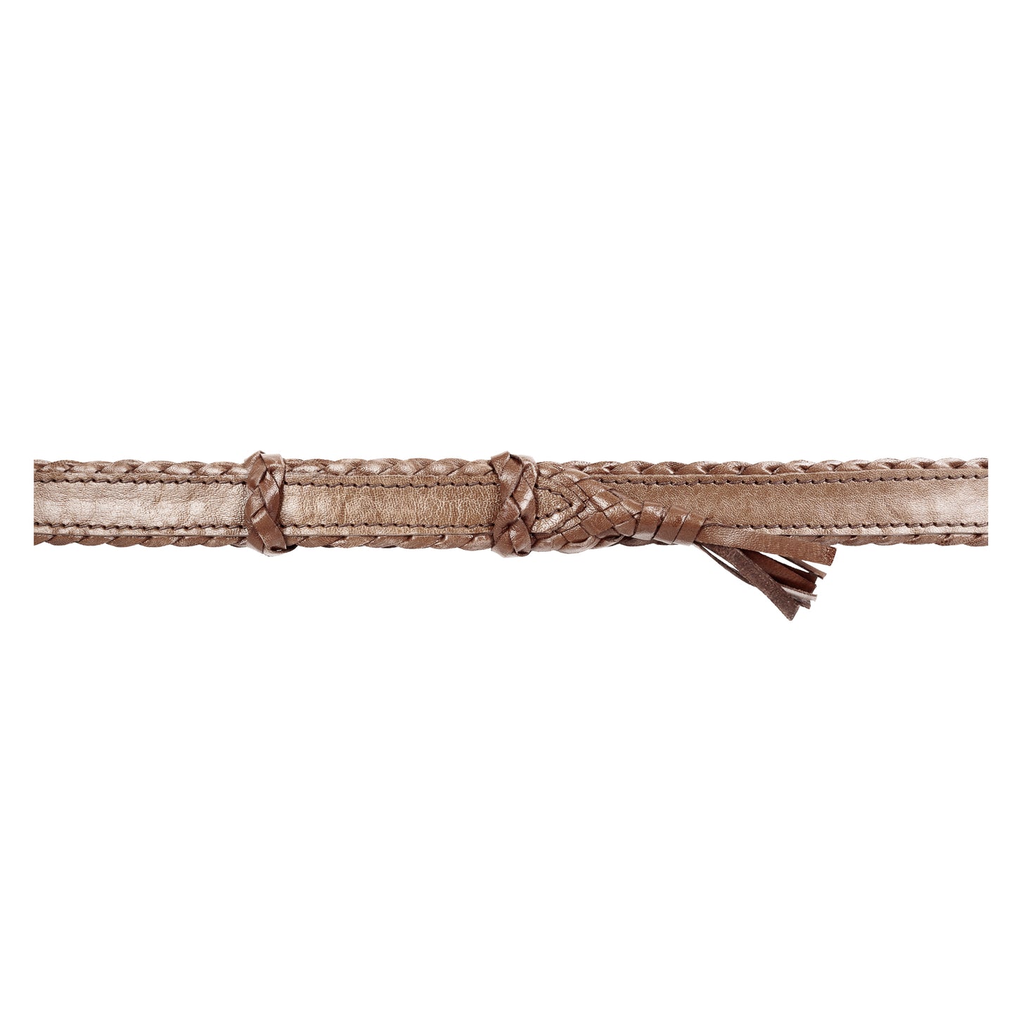 6 strands of Genuine Australian Kangaroo Leather Plaited and Flat Stitch Combination Design Hand Crafted in Brisbane, Australia Available in Tan Fully Adjustable sliders, One Size Fits All! Fully Utilises traditional Australian plaiting technique
