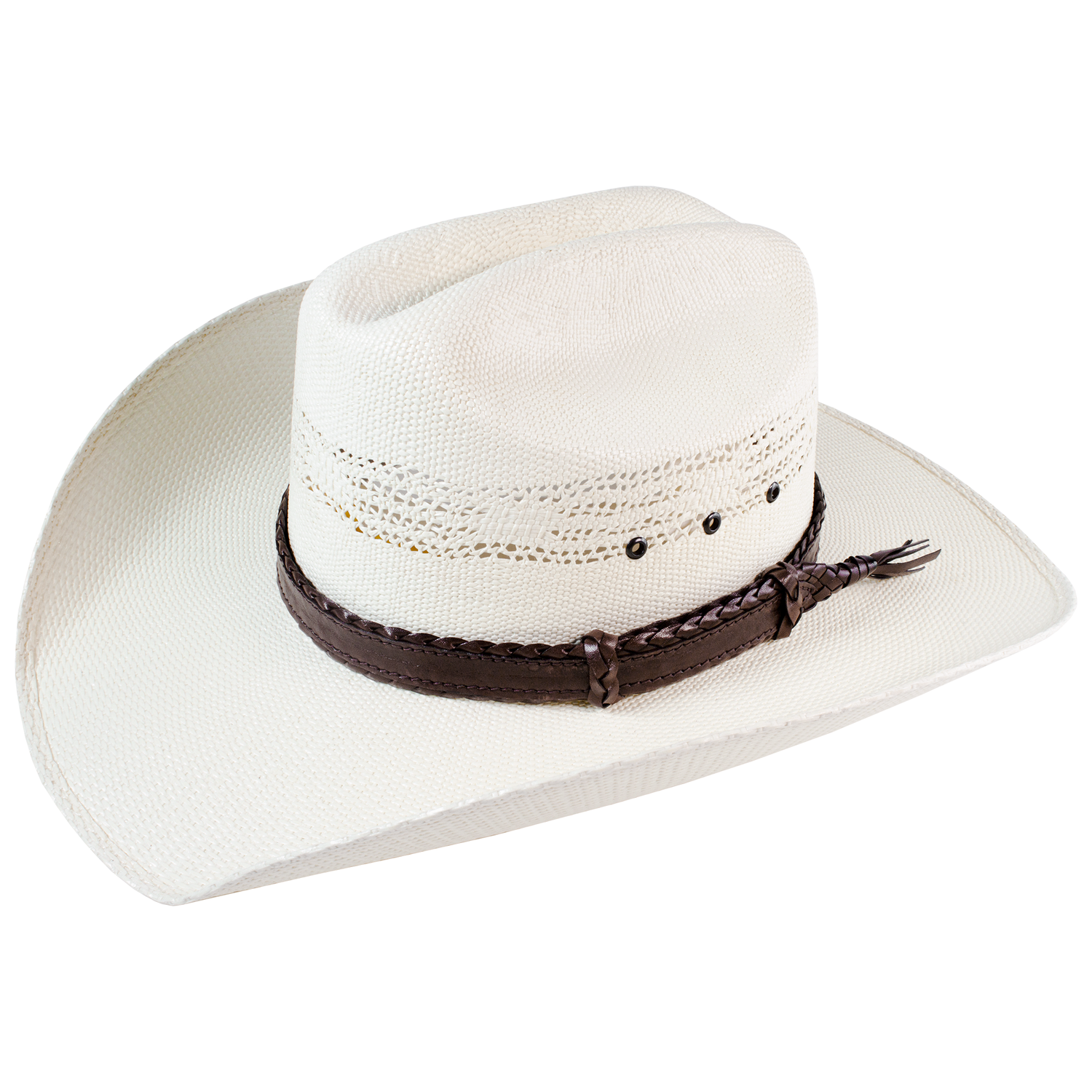 6 strands of Genuine Australian Kangaroo Leather Plaited and Flat Stitch Combination Design Hand Crafted in Brisbane, Australia Available in Tan Fully Adjustable sliders, One Size Fits All! Fully Utilises traditional Australian plaiting technique